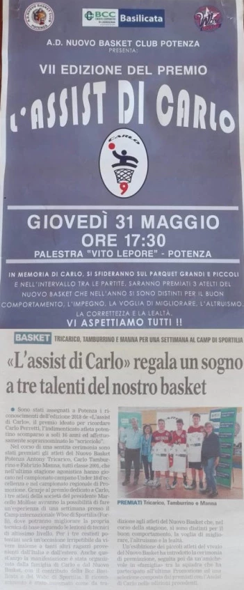 Award "The Assist of Carlo 2018"