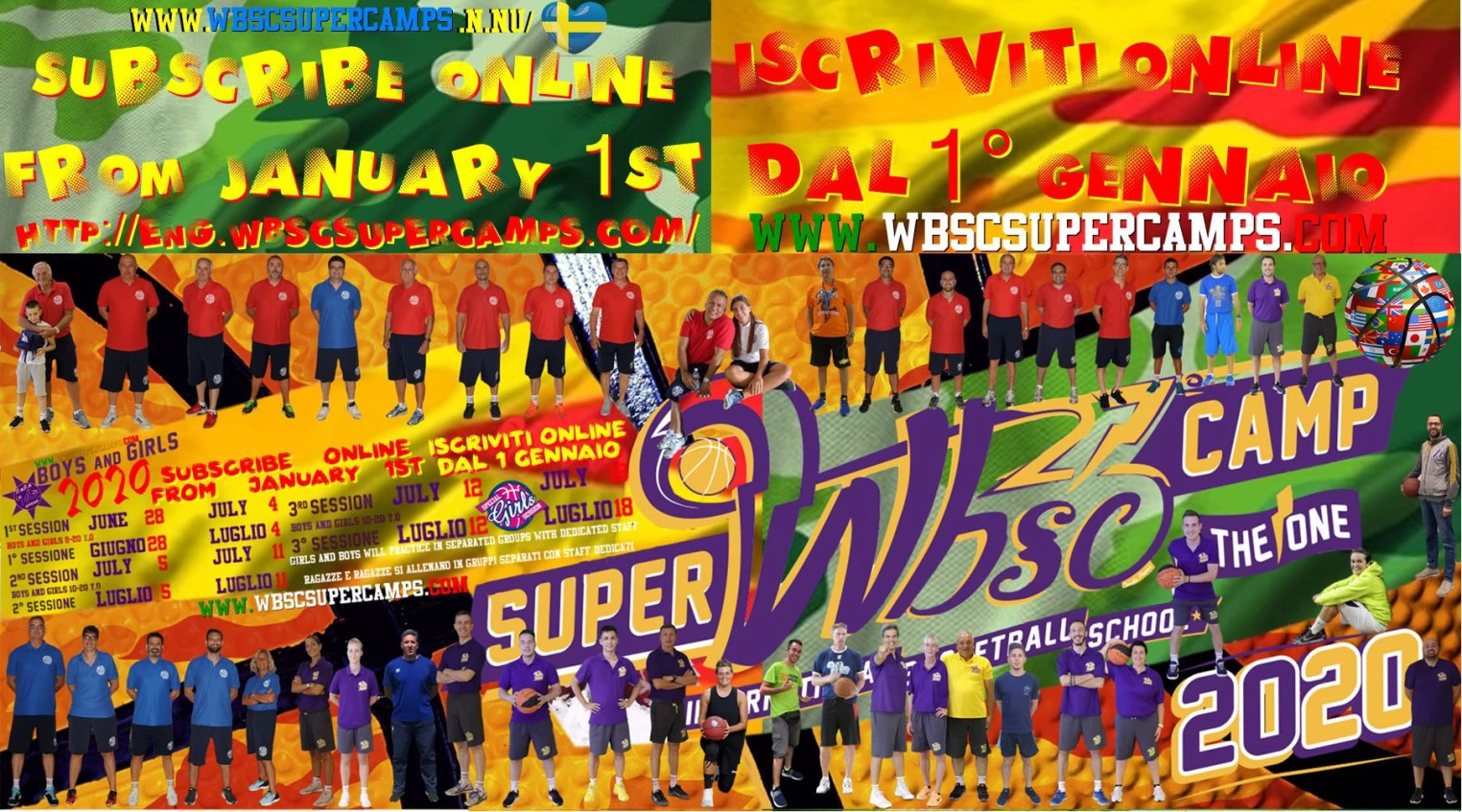 27° WBSC Supercamp Italia 2020 iscrizioni aperte!!