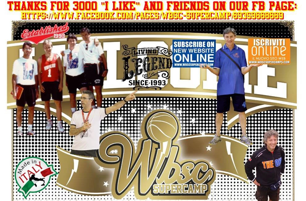 The WBSC Supercamp reaches the 3000 "I LIKES" on the official Facebook page!!