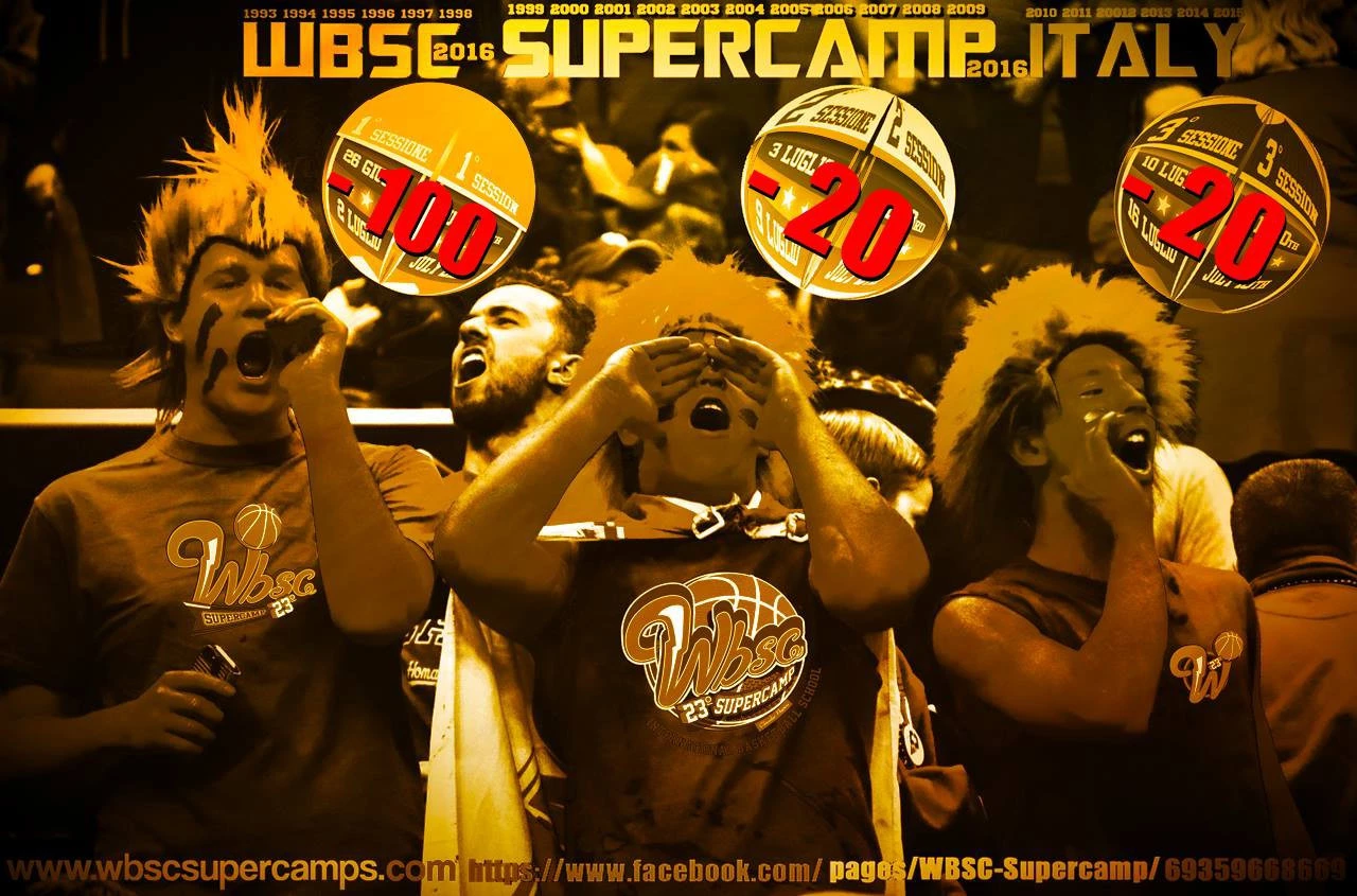 450 campers registration to 70 days from the start of the 23° Supercamp!!